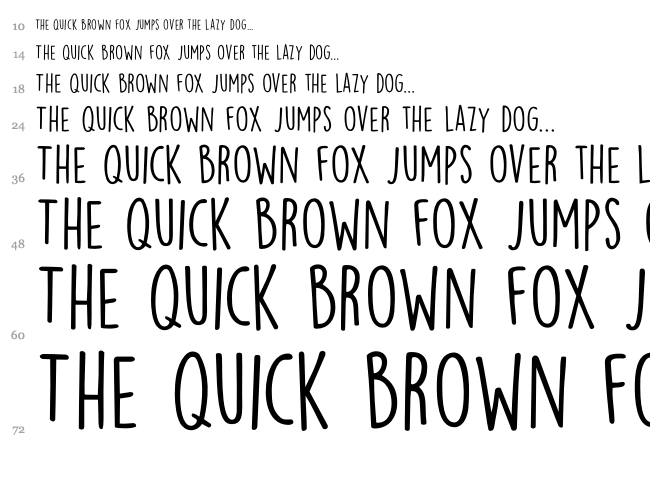 DK Lemon Yellow Sun font waterfall
